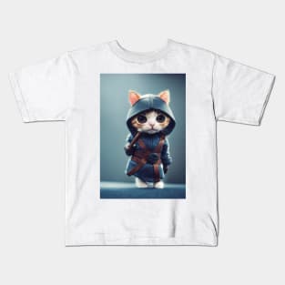 Ninja Cat Toy Kids T-Shirt